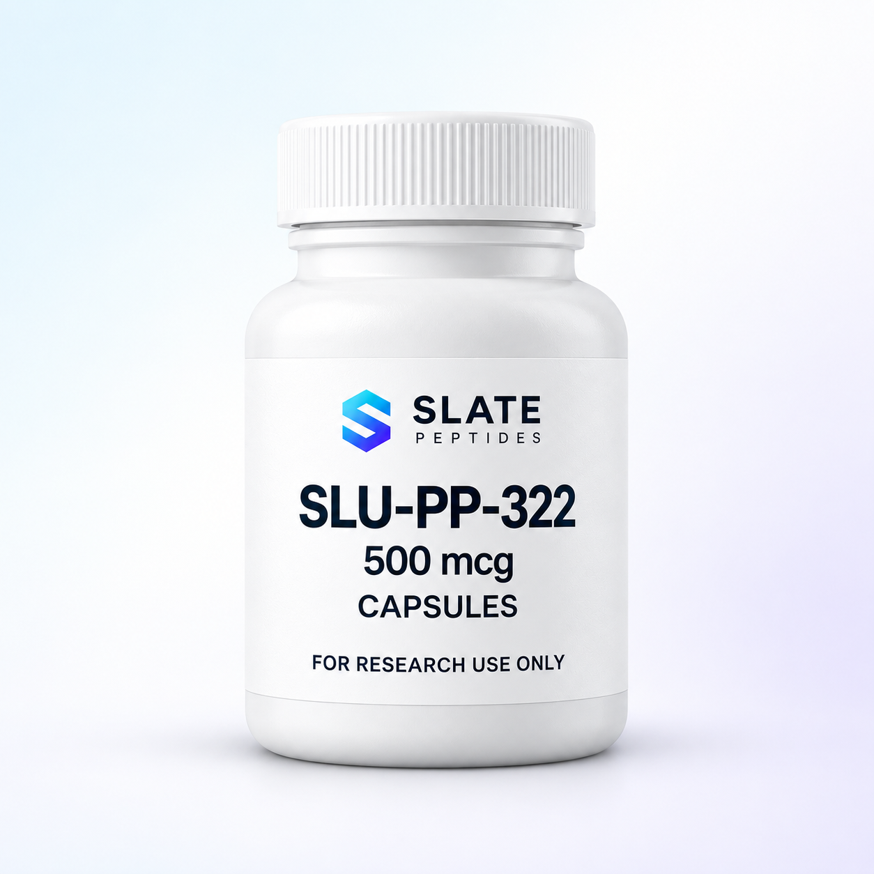 SLU-PP-322 (Capsules) 500mcg Slate Peptides research capsule bottle